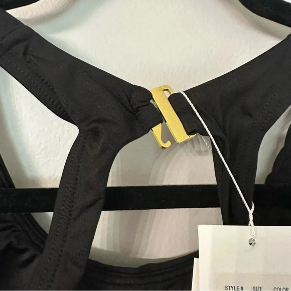 Andie Swim The Catalina One-Piece Women's Black Buckled Racerback Size XS NWT - Picture 6 of 11